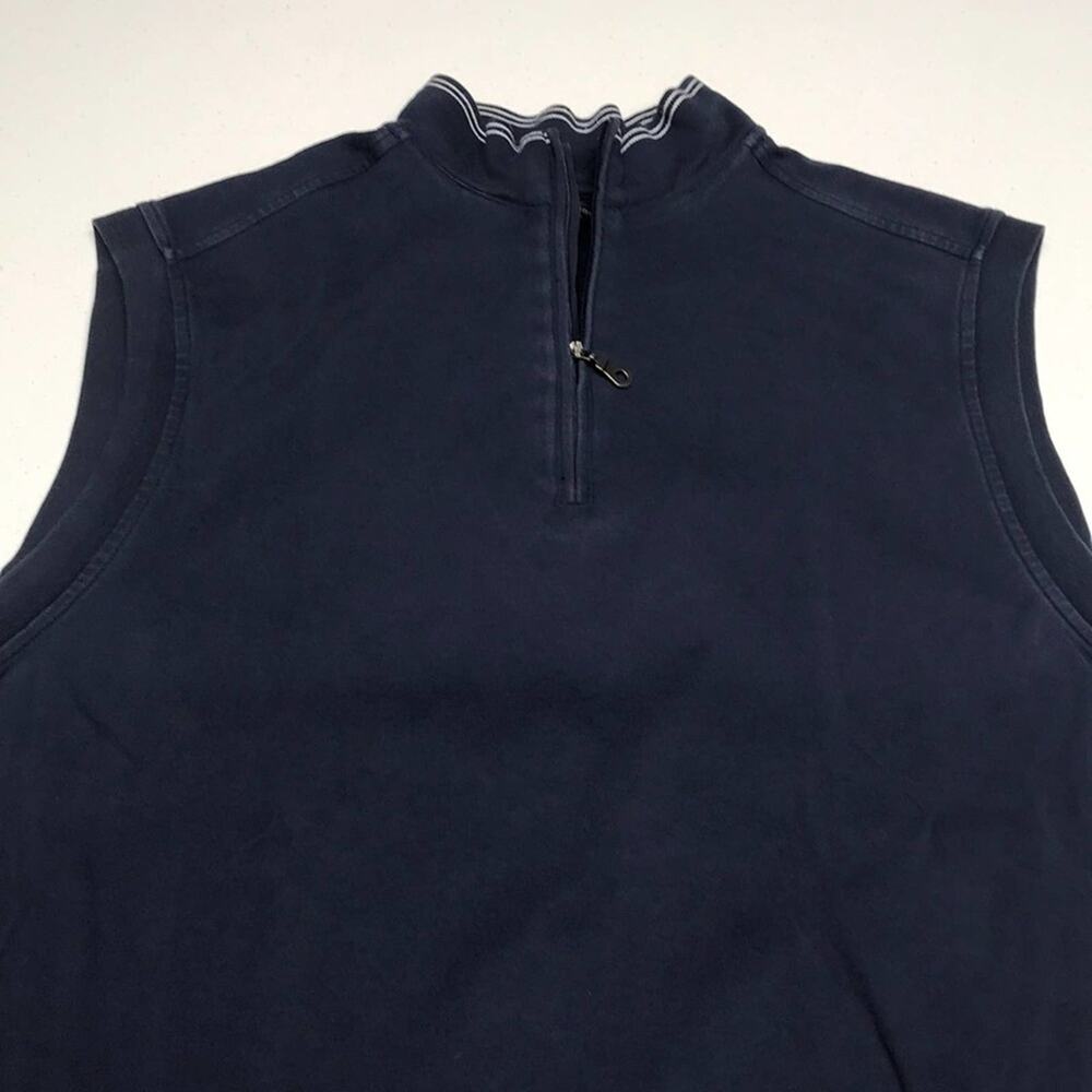 GREG NORMAN GOLF Men’s XL Blue Cotton Shark Vest